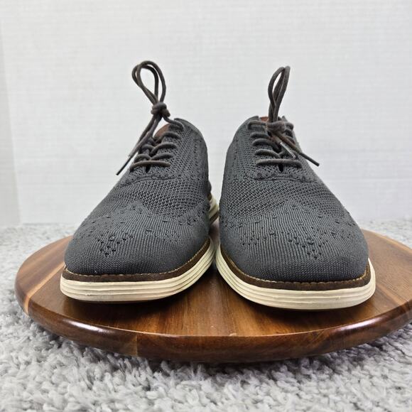 Cole Haan Men 11.5 Original Grand Gray Stitchlite Business Casual Wingtip Oxford main image 7